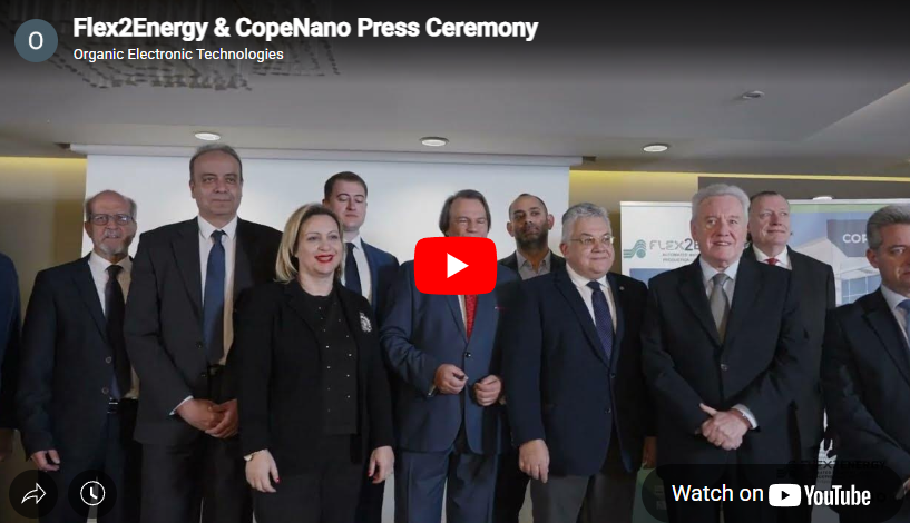Flex2Energy & CopeNano Press Ceremony